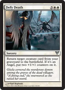 MTG - Defy Death - Foil Avacyn Restored - Image 1