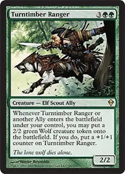 MTG - Turntimber Ranger - Foil Zendikar - Image 1