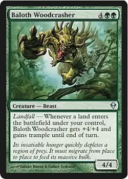MTG - Baloth Woodcrasher - Foil Zendikar - Image 1