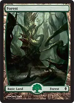 MTG - Forest (247) - Full Art Zendikar - Image 1