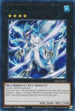 LED9-EN011 Bahamut Shark Rare 1st Edition Near Mint YuGiOh Card TCG 5063452026702 - Image 1