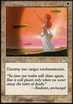 MTG - Peace and Quiet - Foil Urza's Legacy - Image 1