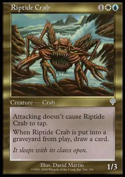 MTG - Riptide Crab - Foil Invasion - Image 1