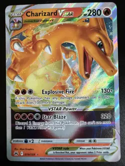Pokemon TCG Charizard VSTAR Holo Polemon Crown Zenith 019/159 - Image 1