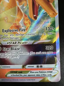 Pokemon TCG Charizard VSTAR Holo Polemon Crown Zenith 019/159 - Image 5
