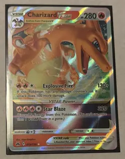Pokemon TCG Charizard VSTAR Crown Zenith 019/159 Holo Ultra Rare - Image 1