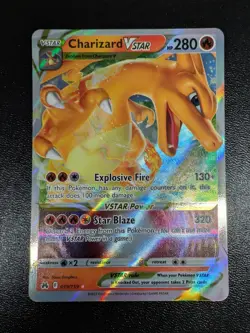 Pokemon TCG Charizard VSTAR Crown Zenith Ultra Rare Holo Card 019/159 - Image 1