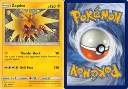 Zapdos SM145 Promo SM Black Star Promos Pokemon MP - Image 3