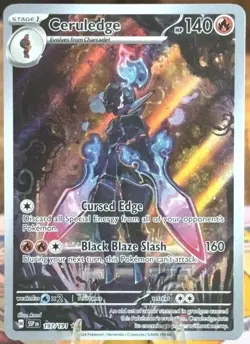 2024 Pokemon Surging Sparks Ceruledge Illustration Rare #197/191 - Image 1
