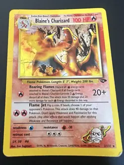 Blaine's Charizard Gym Challenge Holo Rare 2/132 Pokemon WOTC Vintage - Image 1
