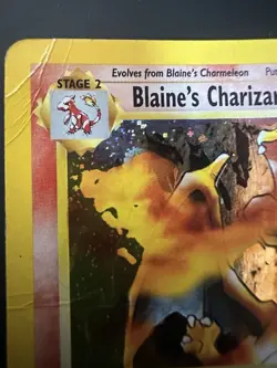 Blaine's Charizard Gym Challenge Holo Rare 2/132 Pokemon WOTC Vintage - Image 2