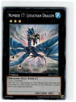 Yu-Gi-Oh! Number 17: Leviathan Dragon Common Moderately Played 1st Edition - Image 1