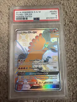 PSA 9 Ho-Oh GX SV50/SV94 Pokemon Hidden Fates Shiny Vault Sun Moon - Image 1