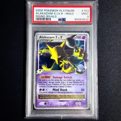 Pokemon TCG Alakazam 4 LV.X holo 103/111 Platinum Rising Rivals 2009 MINT PSA 9 - Image 1