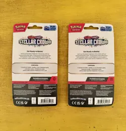 TCG Pokemon: Stellar Crown Checklane Blister Set, Roaring Moon And Iron Thorns - Image 2
