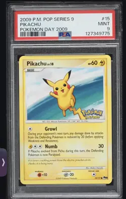 Pikachu (Pokemon Day 2009) 015/017 POP Series 9 Regular - Image 1