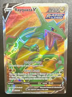 Rayquaza V Full Art Holo Ultra Rare SWSH07 Evolving Skies 193/203 - Image 1