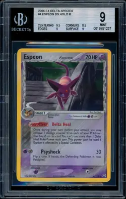 Pokemon EX DELTA SPECIES - #4/113 Espeon - Holo - ENG - BGS 9 MINT - Image 1