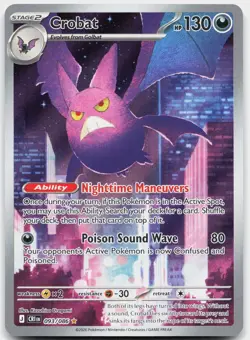 Crobat 093/086 Holo Illustration Rare Chaos Rising Pokemon Near Mint - Image 1
