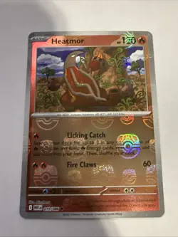 Heatmor (Master Ball Pattern) #019/086 SV: White Flare Pokemon TCG Near Mint - Image 1