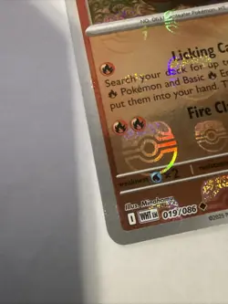 Heatmor (Master Ball Pattern) #019/086 SV: White Flare Pokemon TCG Near Mint - Image 3