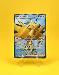 Zapdos ex 192/165 Scarlet & Violet 151 Ultra Rare Full Art Pokemon Card NM - Image 1