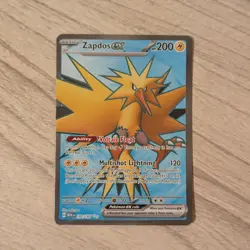 Zapdos EX 192/165 Pokemon Scarlet & Violet 151 Ultra Rare Full Art - NM - Image 1
