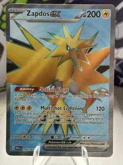 Pokemon TCG - S&V 151 - 192/165 Zapdos ex - Ultra Rare - NM/M - Image 1