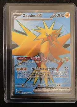 Pokemon TCG Zapdos ex Scarlet & Violet-151 192/165 Holo Ultra Rare NM - Image 1