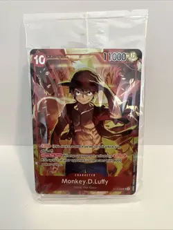 One Piece TCG Monkey D Luffy ST10-006 SR Treasure Booster Set Promo SEALED - Image 1