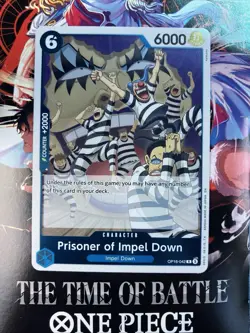 Prisoner of Impel Down OP16-042 The Time of Battle Blue Foil One Piece NM - Image 1