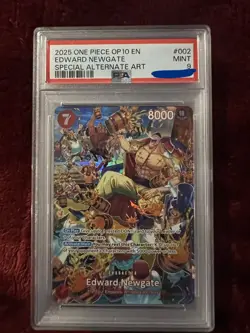 Bandai One Piece CCG OP10 Edward Newgate #002 EN PSA 9 Special Alt Art - Image 1