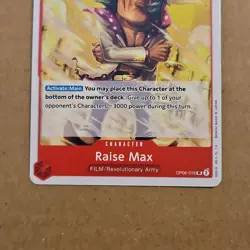 One Piece Raise Max (OP06-016/239) OP06 Wings of the Captain NM TCG CCG - Image 3
