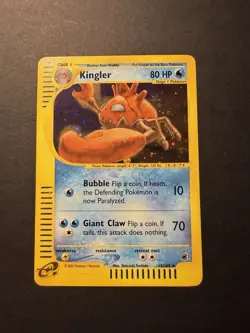 Kingler - Holo Rare - Expedition Set - 15/165 - Pokemon TCG - 2002 (See Photos) - Image 1