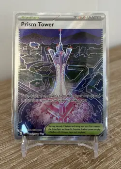 Pokemon TCG Prism Tower 111/086 CRI Chaos Rising Ultra Rare Full Art Card NM - Image 1