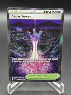 Pokemon TCG Prism Tower #111/086 Chaos Rising, Full Art Ultra Rare, NM Condition - Image 1