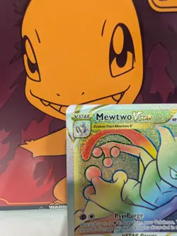 Pokemon TCG Mewtwo Vstar Pokemon Go 079/078 Holo Secret Rare - NM - Image 2