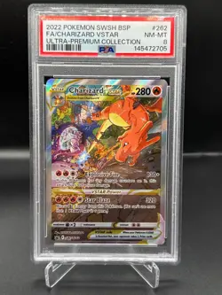 2022 Pokemon Black Star Promos - Sword & Shield Charizard VSTAR SWSH262 PSA 8 - Image 1