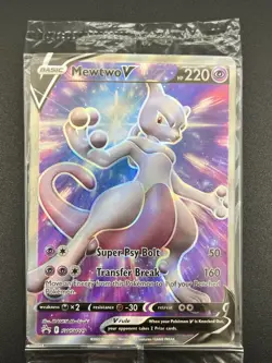 *Sealed* Mewtwo V Promo + Mewtwo VSTAR Pokemon GO Holo 2022 SWSH229 086/078 NM - Image 2