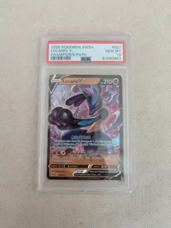 Pokemon TCG Lucario V Champion's Path 27/73 Holo Ultra Rare - Image 1