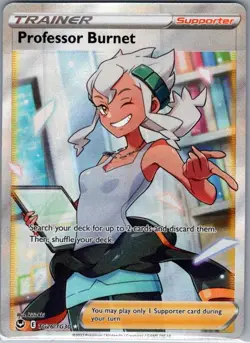 Professor Burnet TG26/TG30 Silver Tempest Trainer Gallery - Pokemon Card - NM - Image 1