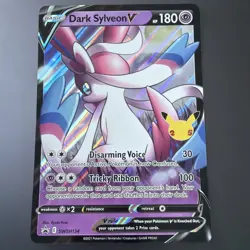 Pokemon TCG Card Dark Sylveon V SWSH134 25th Celebrations Promo - Jumbo - Image 1