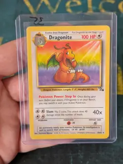 Pokemon Card Dragonite 19/62 Fossil 1999 Original Rare - Image 1