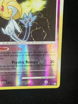 Pokemon Card Uxie 43/146 Legends Awakened Reverse Holo Rare - Image 4