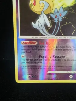 Pokemon Card Uxie 43/146 Legends Awakened Reverse Holo Rare - Image 5