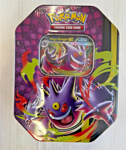Pokemon TCG Mega Moonlit Tins: Mega Gengar ex Tin Sealed OVP English Cards - Image 1