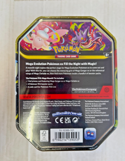 Pokemon TCG Mega Moonlit Tins: Mega Gengar ex Tin Sealed OVP English Cards - Image 2