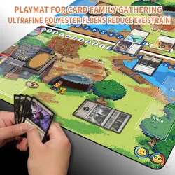 Board Game Digimon Playmat With Card Zones Mousepad Playmat of TCG CCG - Image 2