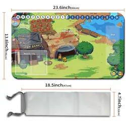 Board Game Digimon Playmat With Card Zones Mousepad Playmat of TCG CCG - Image 5