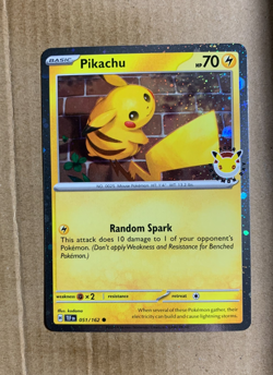 Pikachu 051/162 30th Anniversary Promo - Holo Pokemon Card - NM/M - Image 1